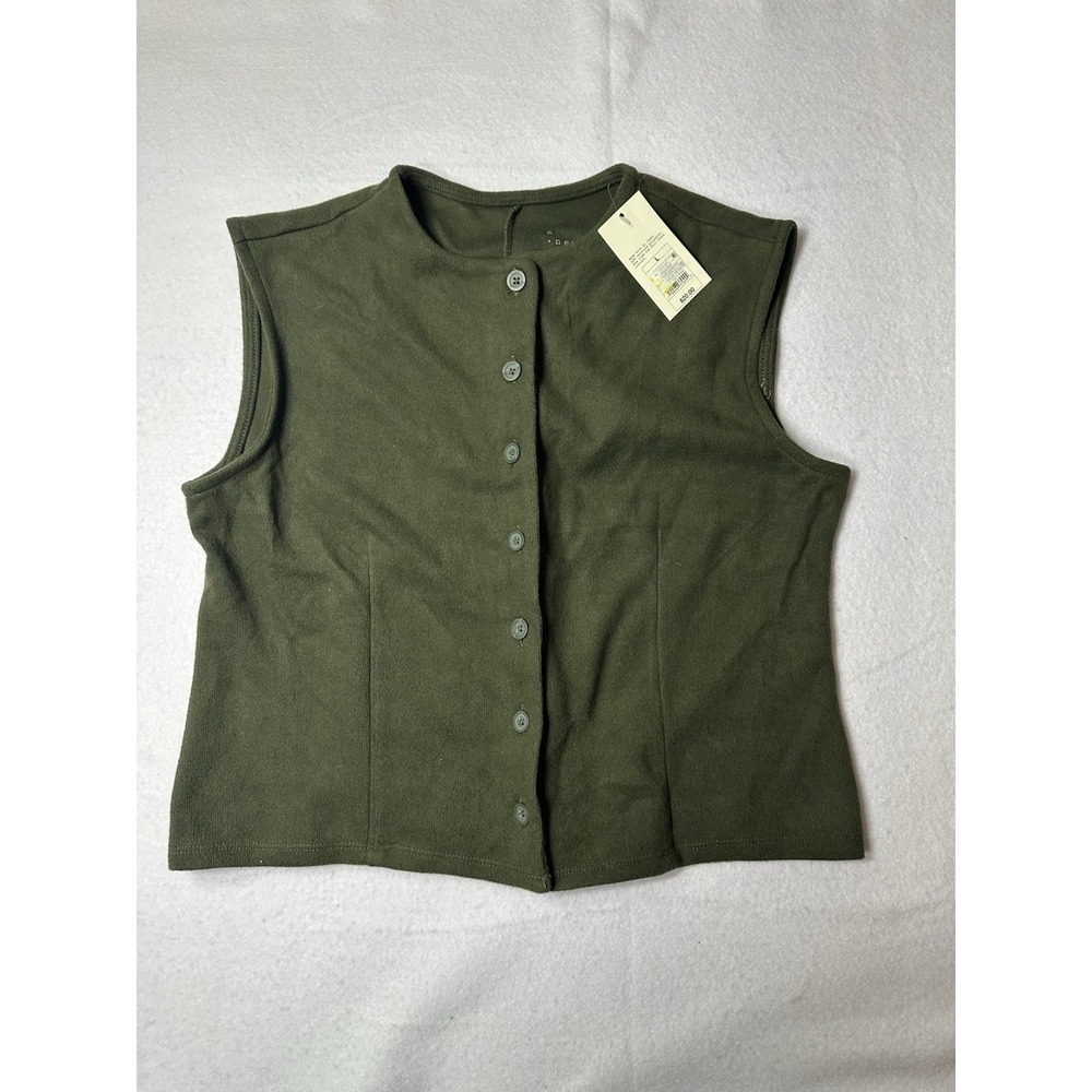 A New Day Women's Green Vest Size L NWT